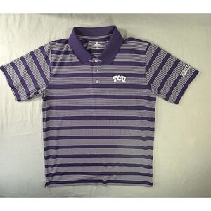 Knights Apparel TCU Horned‎ Frogs Striped Golf Polo Men's Large College NCAA